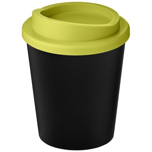 PF210454-5Americano® Espresso Eco 250 ml recycelter Isolierbecher_ schwarz_limone PF210454-5Americano® Espresso Eco 250 ml recycelter Isolierbecher_ schwarz_limone