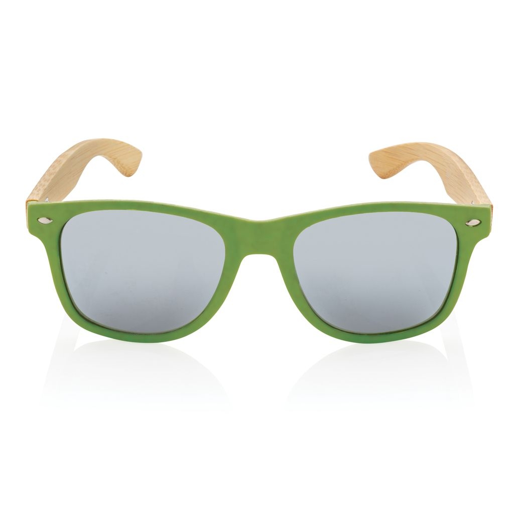 XDP453.97-7Sonnenbrille aus Bambus und RCS recyceltem Kunststoff_ gruen