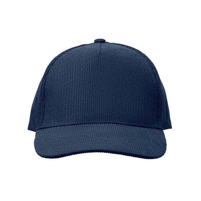 MO2879-04Wale Baseball Kappe 5 Panels Cord_ blau