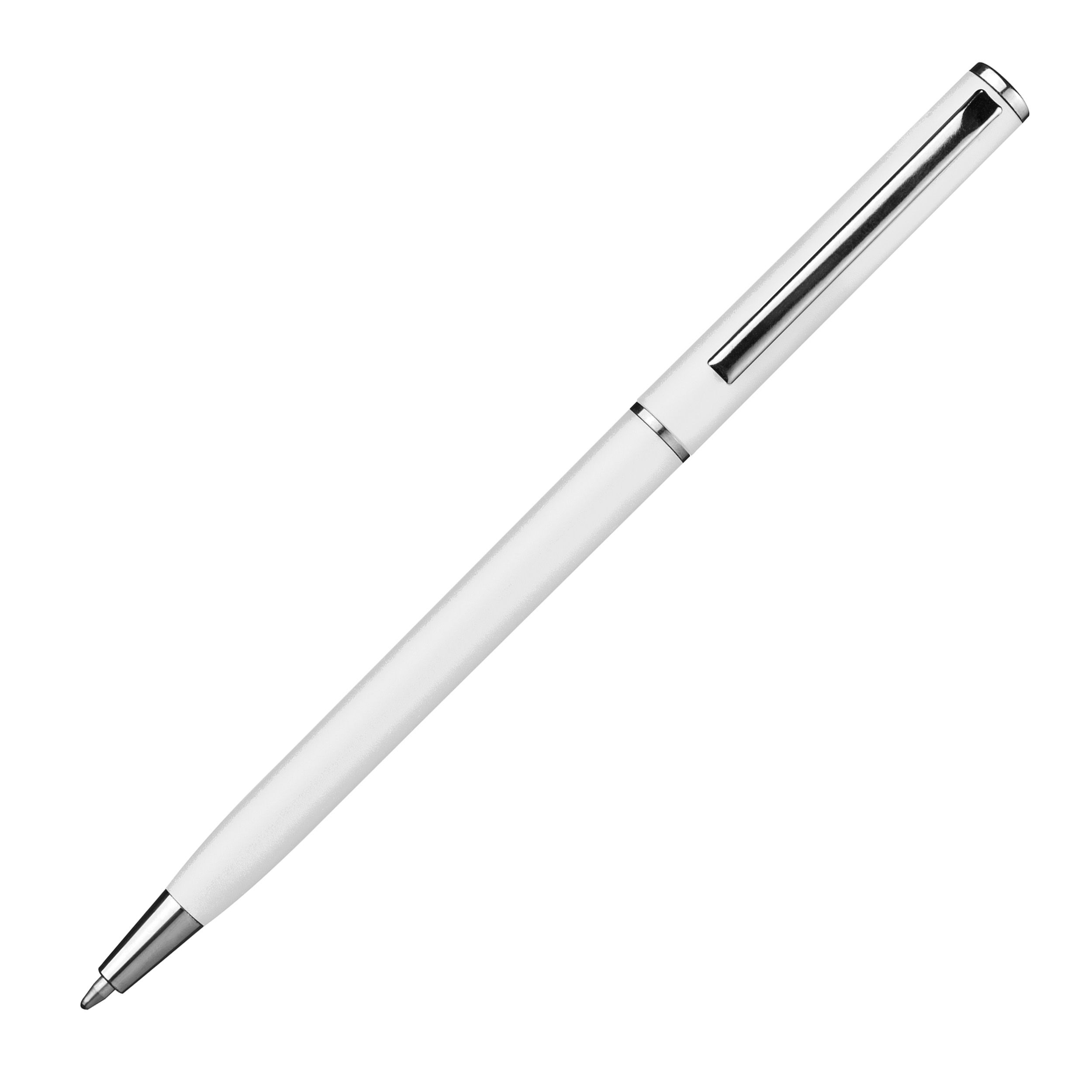 MA13405-06Kugelschreiber in schlanker Form _ weiss