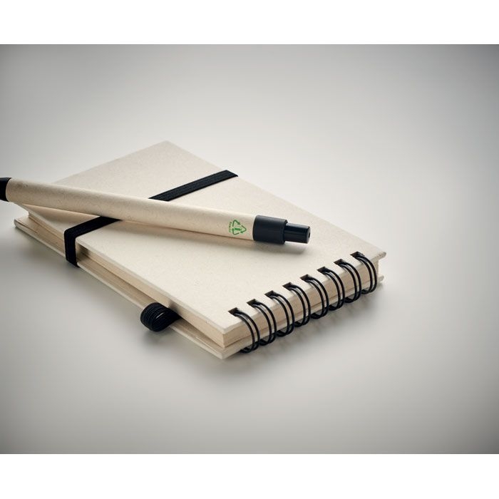 MO6837-03Mito Set DIN A6 Notizbuch-Set_ Schwarz