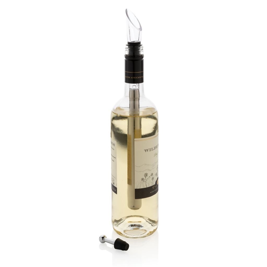 XDP911.06-2Vino Weinkuehler-Stab_ silber