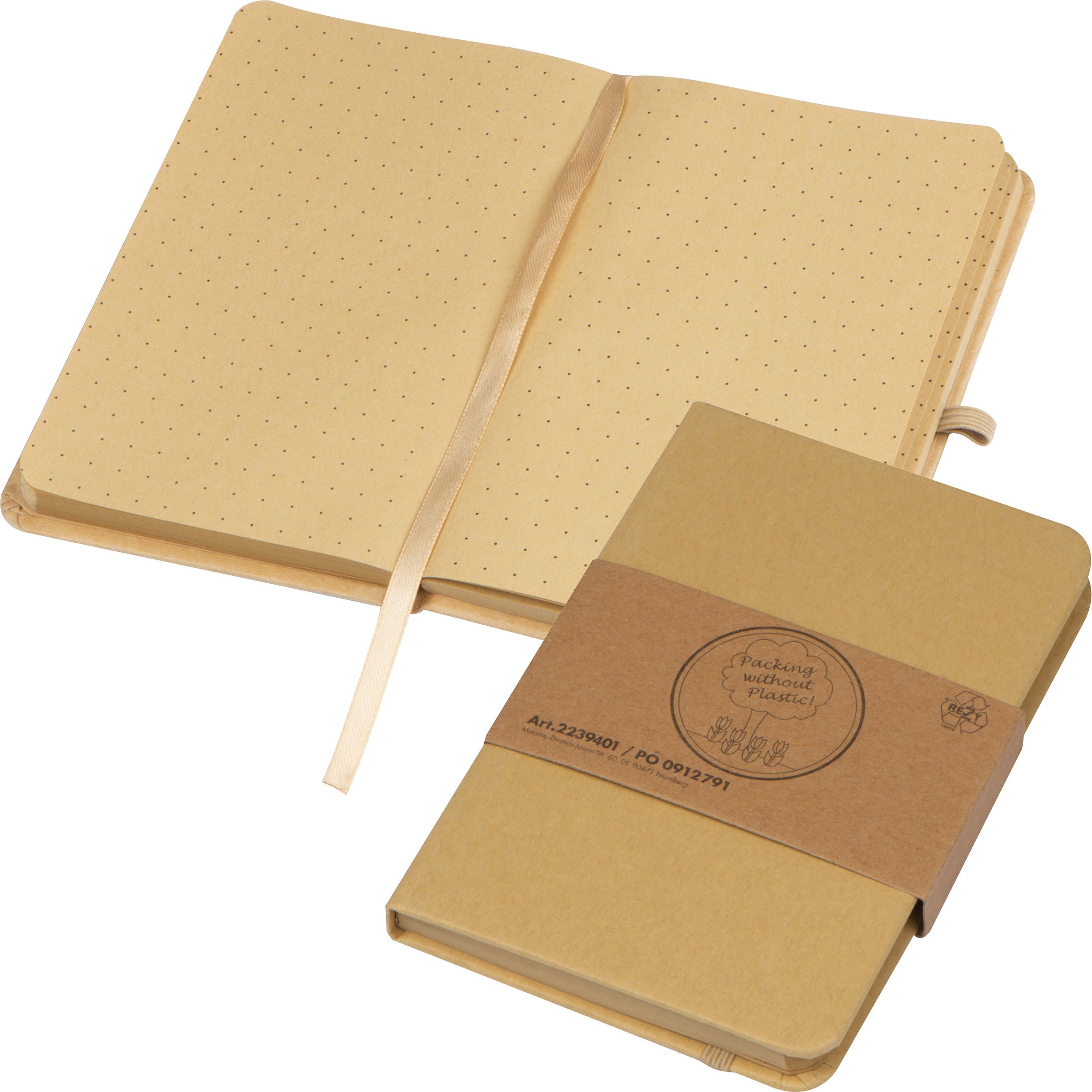 A6 Notizbuch mit Craft Papier Umschlag, braun