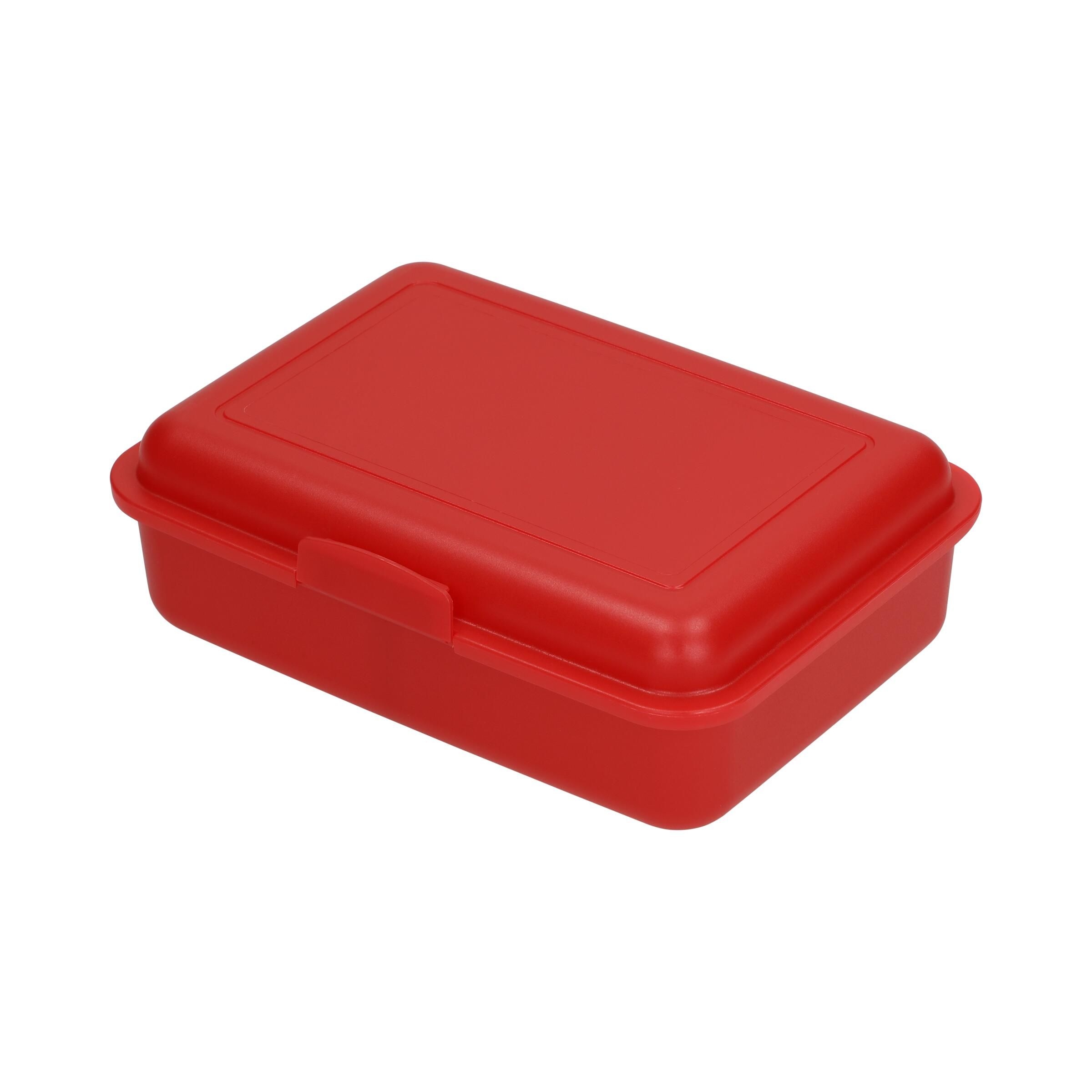 EL05276-4Vorratsdose _School-Box_ mittel mit Trennwand_ trend-rot PP