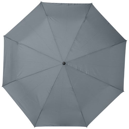 PF109143-8Bo 21_ Vollautomatik Kompaktregenschirm aus recyceltem PET-Kunststoff_ grau