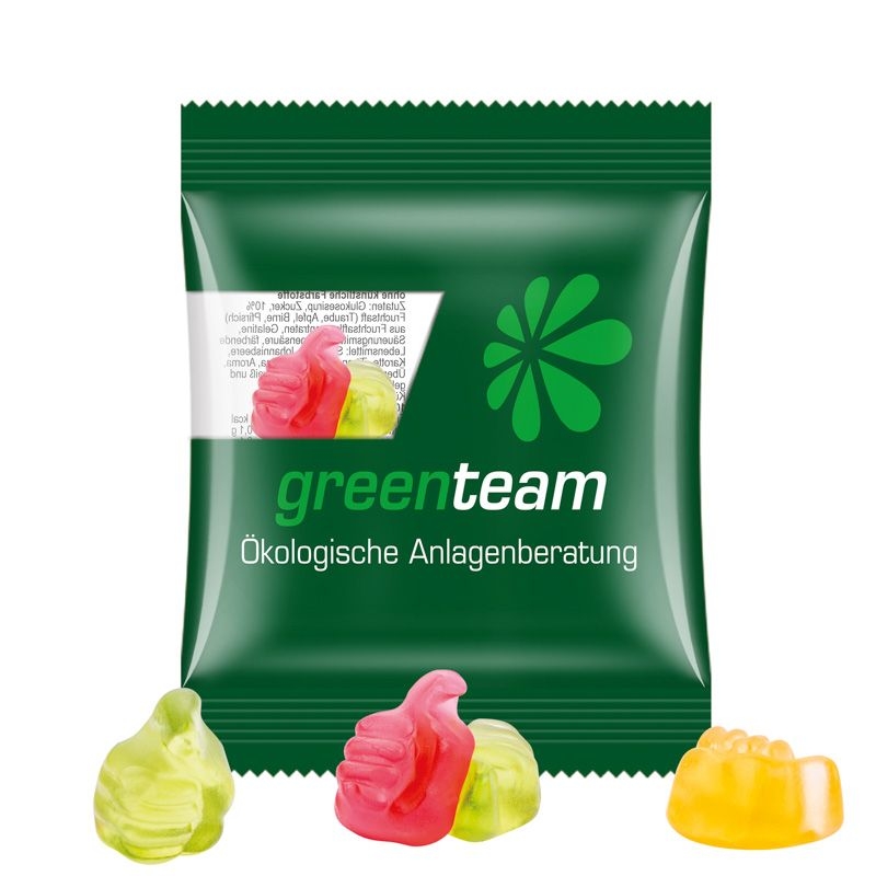 JG15062-14Minituete 15g_ Fruchtgummi Standardformen_ Like-Daumen_ transparente Folie