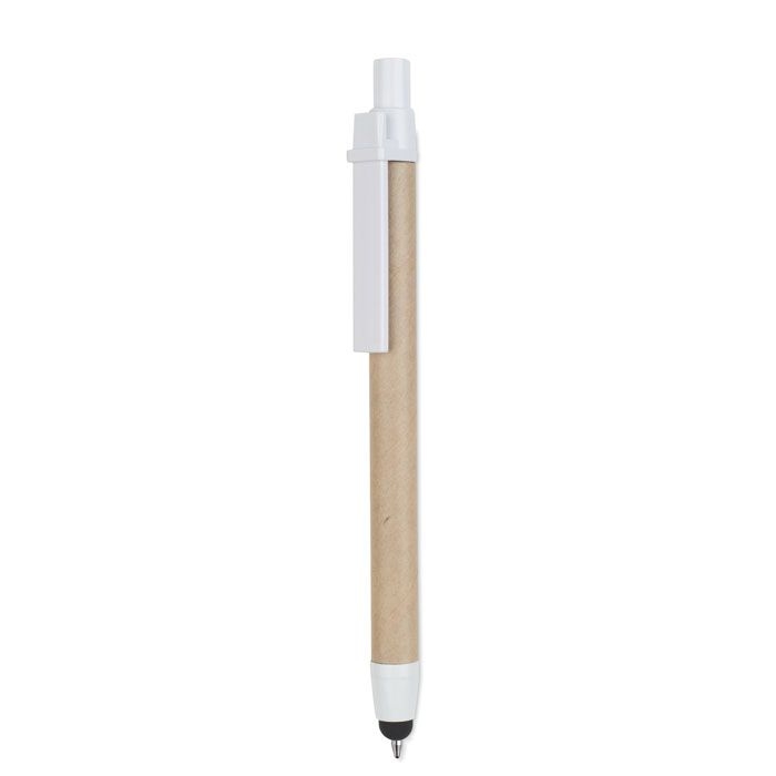 MO8089-06Recytouch Kugelschreiber mit Stylus _ Weiss