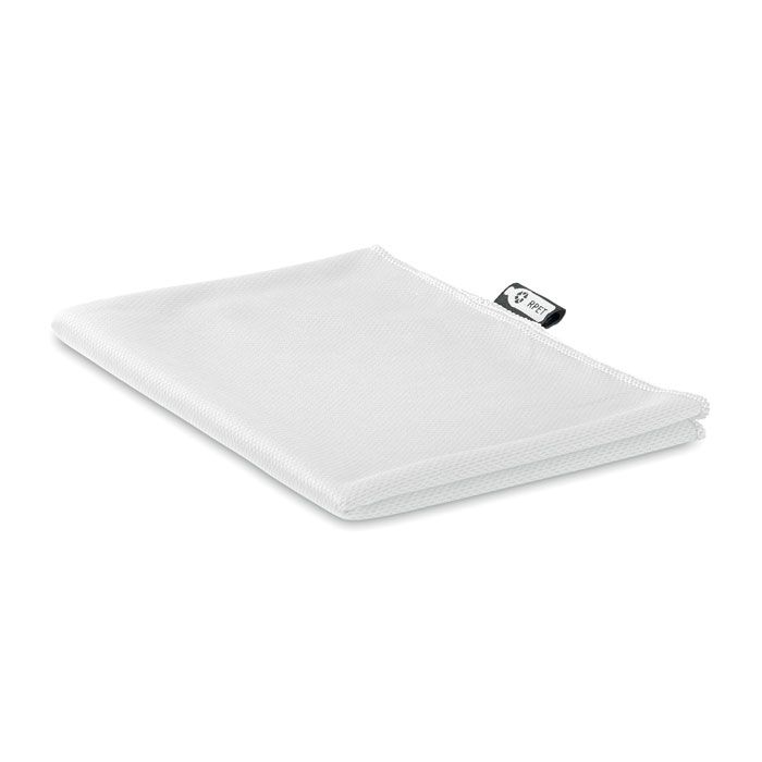 MO9918-06Tuko Rpet RPET Sporthandtuch mit Beutel_ weiss