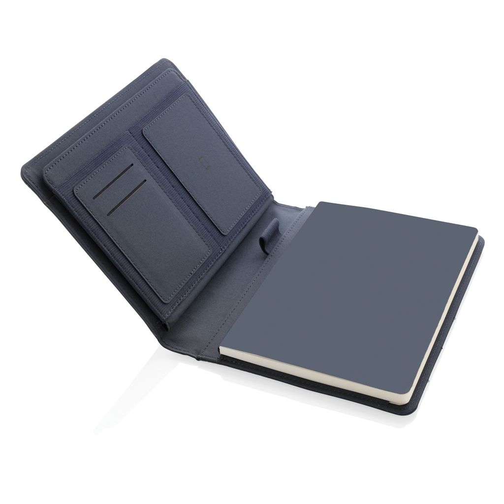 XDP774.17-5Impact AWARE™ RPET A5 Portfolio_ navy blau