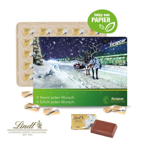 CD55330-02Wand-Adventskalender Lindt _Select Edition_ Inlay aus Papier_ Individuelles Motiv