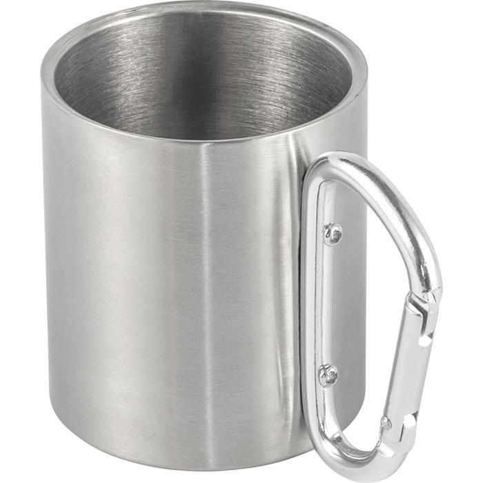 GI8245-32Doppelwandiger Kaffeebecher aus Edelstahl _185 ml_ Nella_ silber