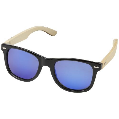 PF127001-1Taiyō verspiegelte polarisierte Sonnenbrille aus rPET_Bambus in Geschenkbox_ holz