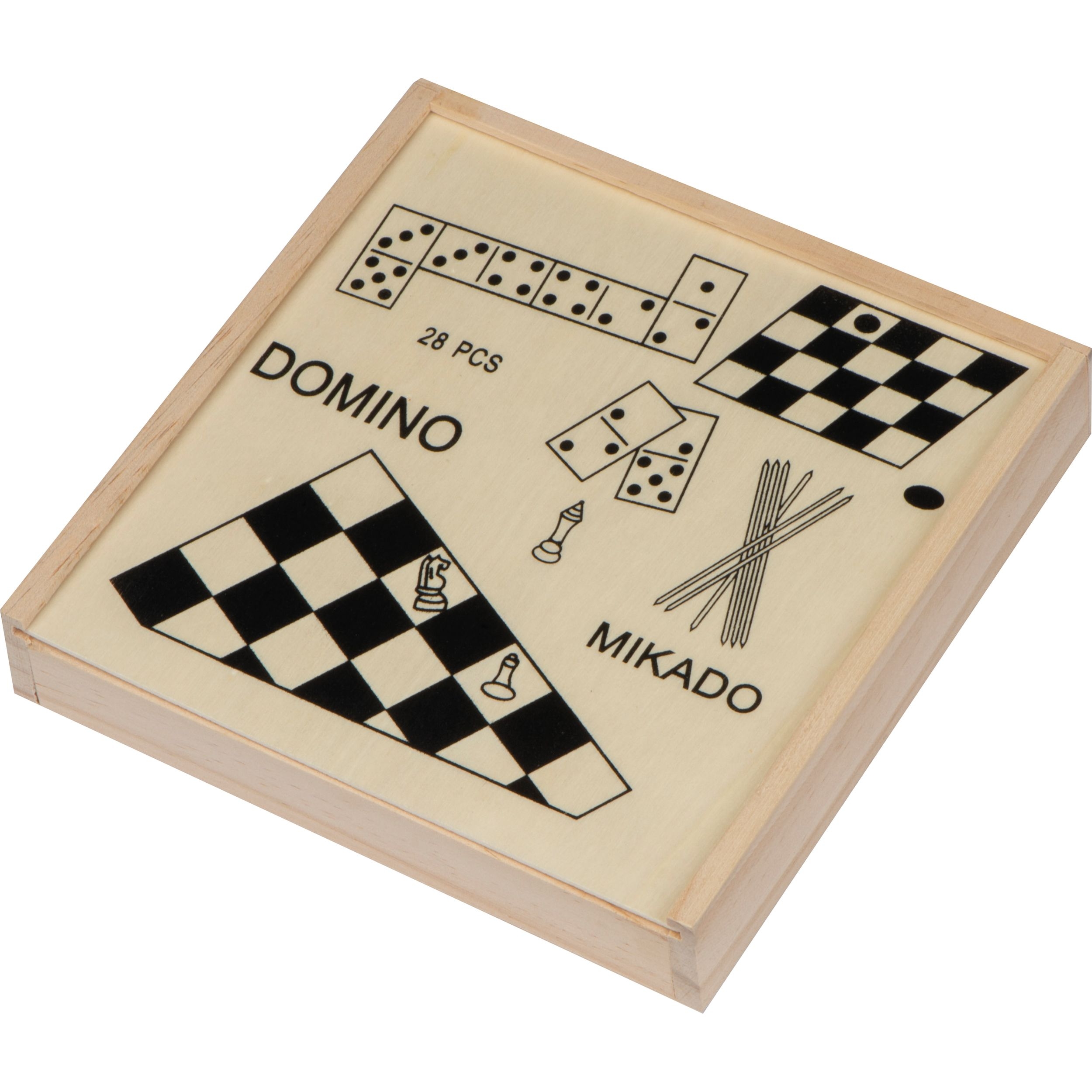 MA52697-13Spieleset in einer Holzbox_ beige
