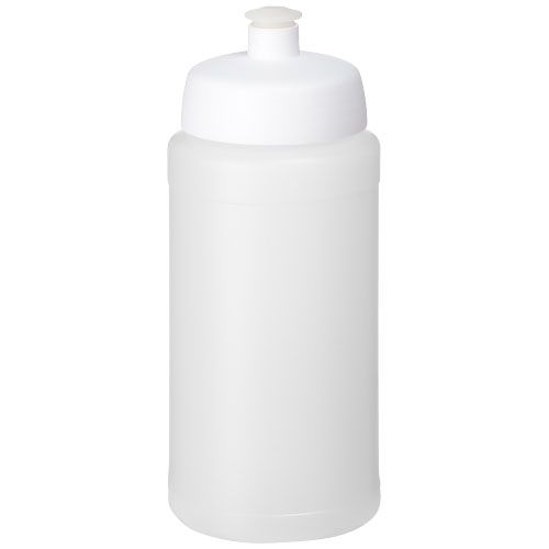 PF210688-17Baseline® Plus 500 ml Flasche mit Sportdeckel_ transparent_weiss