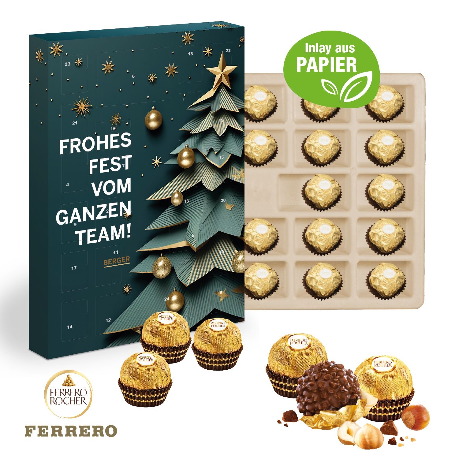 CD55438Wand-Adventskalender Ferrero Rocher_ Inlay aus Papier