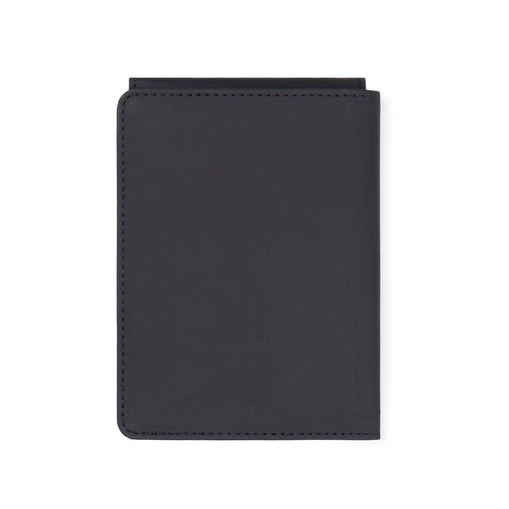 XDV82001-01VINGA Baltimore RCS recycelte Polyester-RFID-Reisepasshuelle_ schwarz