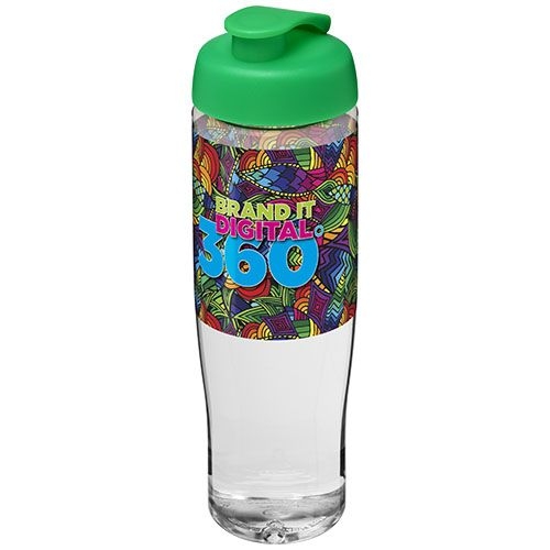 PF210040-7H2O Active® Tempo 700 ml Sportflasche mit Klappdeckel_ transparent_gruen