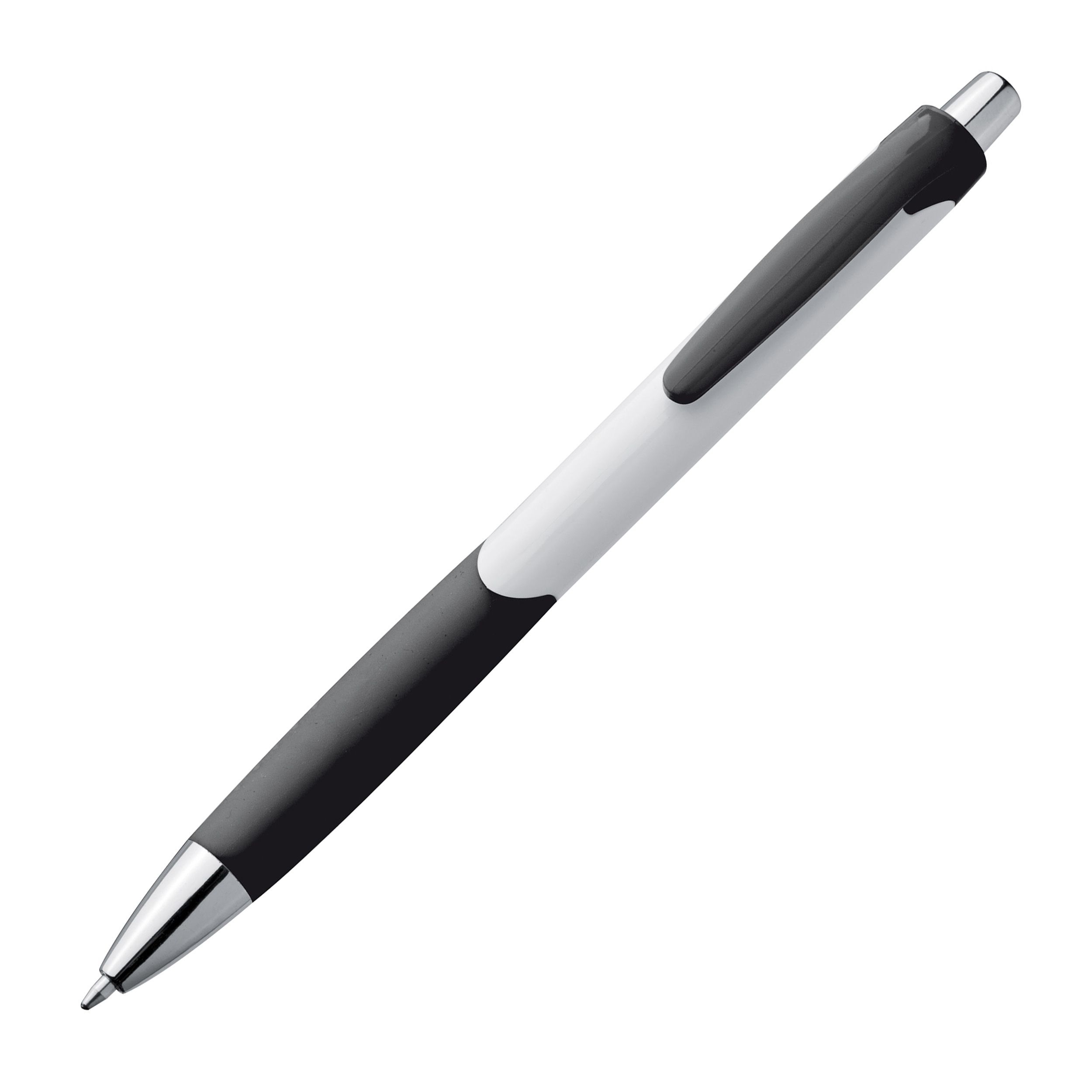 MA17899Kugelschreiber mit farbiger Gummigriffzone