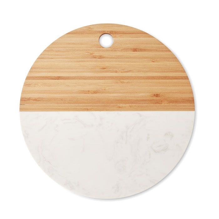 Hannsu Servierplatte Marmor-Bambus, Holz