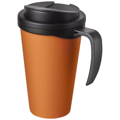 Americano® Grande 350 ml Isolierbecher mit auslaufsicherem Schraubverschluss, orange,schwarz