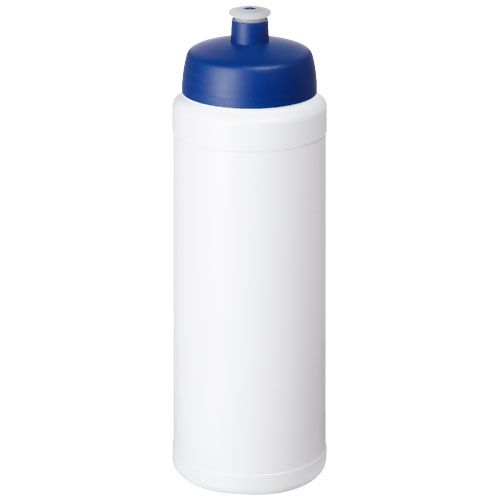 PF210690-3Baseline® Plus 750 ml Flasche mit Sportdeckel_ weiss_blau PF210690-3Baseline® Plus 750 ml Flasche mit Sportdeckel_ weiss_blau