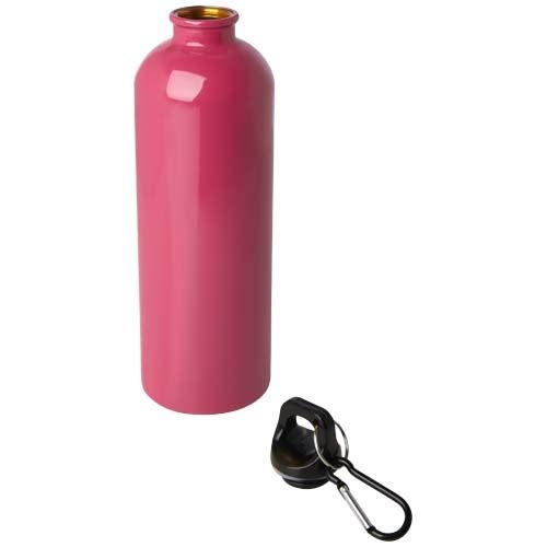 PF100861-6Oregon 750 ml RCS-zertifizierte_ einwandige Trinkflasche aus Edelstahl mit Karabinerhaken_ magenta