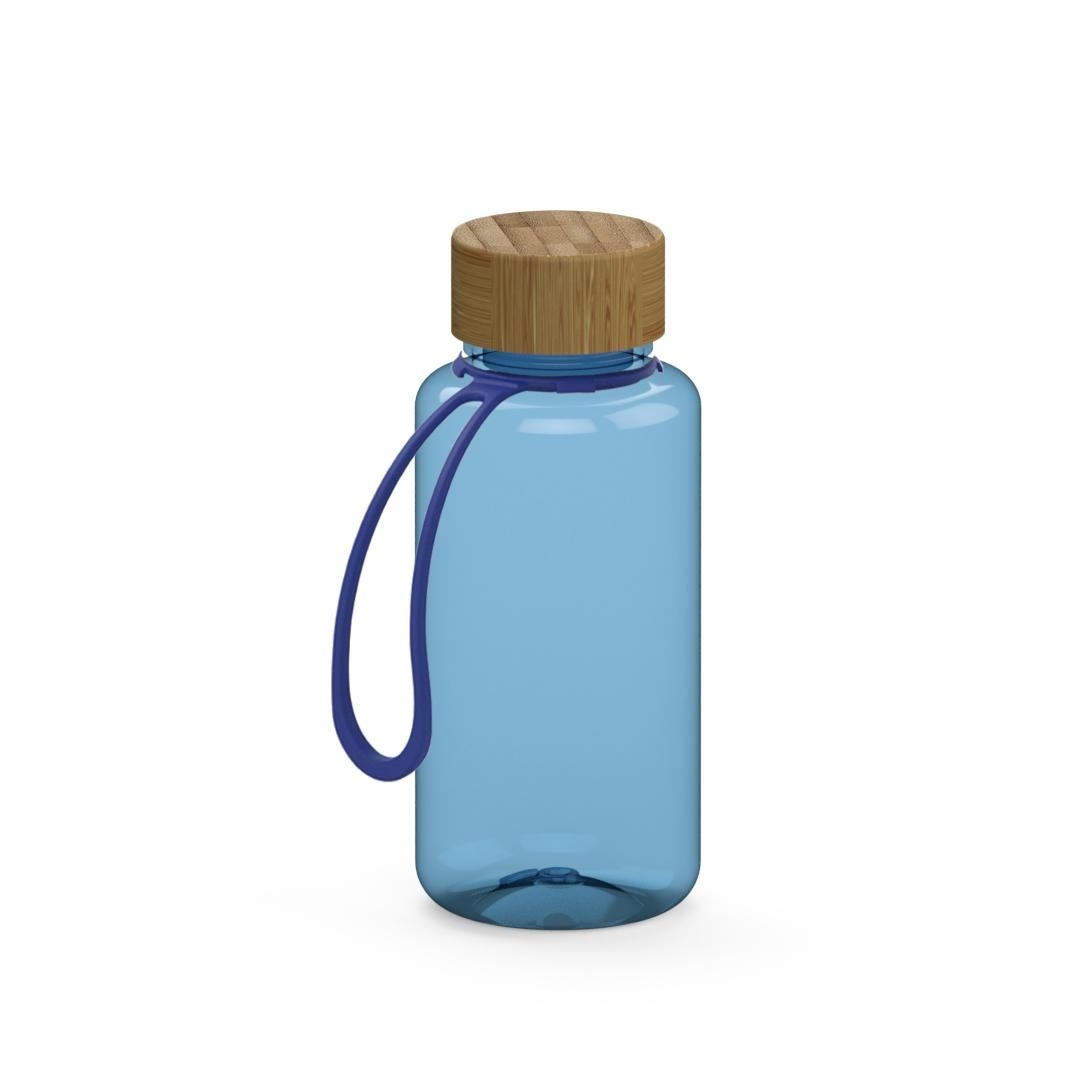 EL01251-6Trinkflasche _Natural_ 700 ml_ inkl. Strap_ transparent-blau_ blau