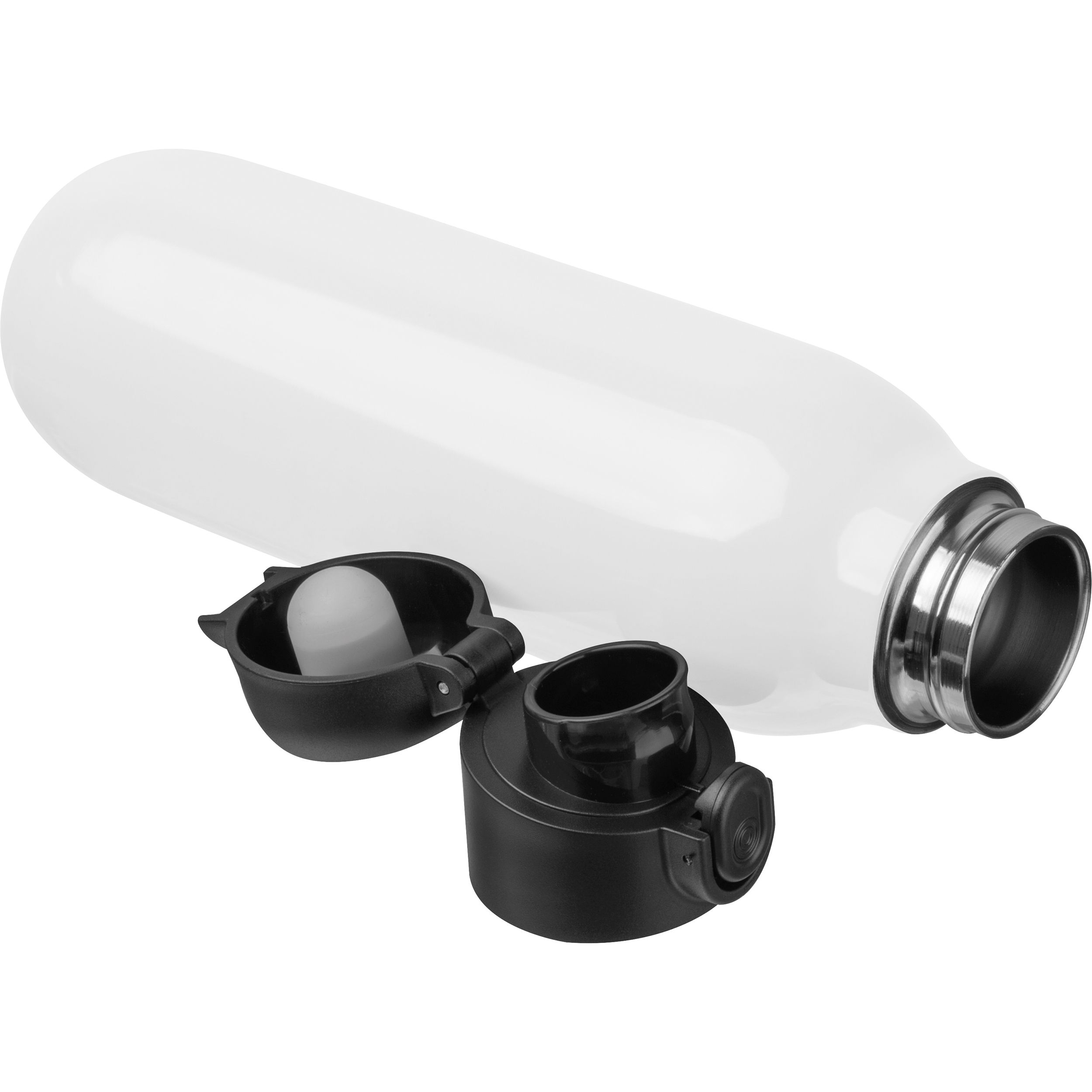 MA85598-06Vakuum Trinkflasche 500ml FEDERICA_ weiss