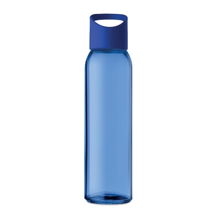 MO9746-37Praga Trinkflasche Glas 470 ml_ Koenigsblau