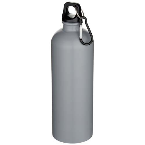 PF100872-3Oregon 750 ml matte RCS-zertifizierte_ einwandige Trinkflasche aus recyceltem Edelstahl mit Karabine