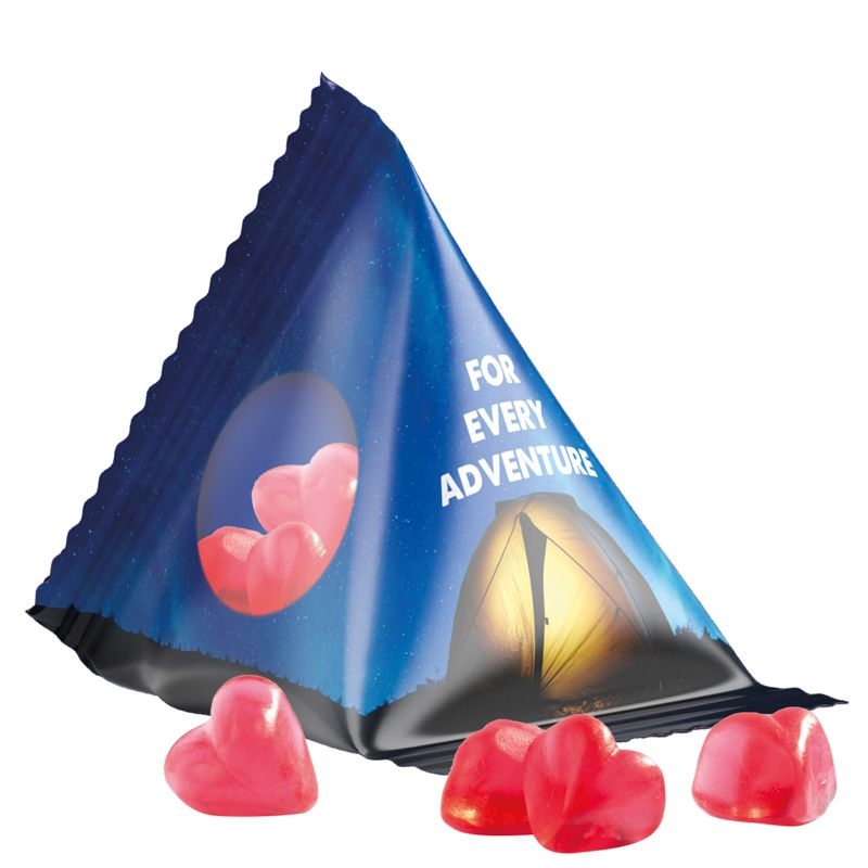 JG10063-16Tetraeder 15g_ Fruchtgummi Standardformen_ Herz_ transparente Folie