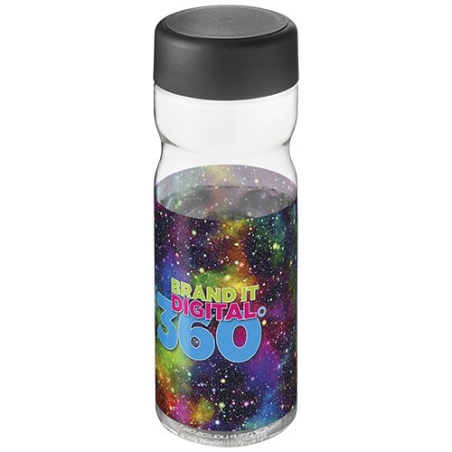 PF210438-10H2O Active® Base Tritan™ 650-ml-Sportflasche mit Drehdeckel_ transparent klar_schwarz
