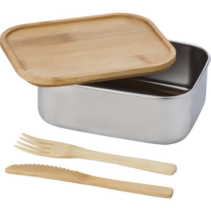 GI865050-11Brotdose aus Edelstahl Esme_ Braun