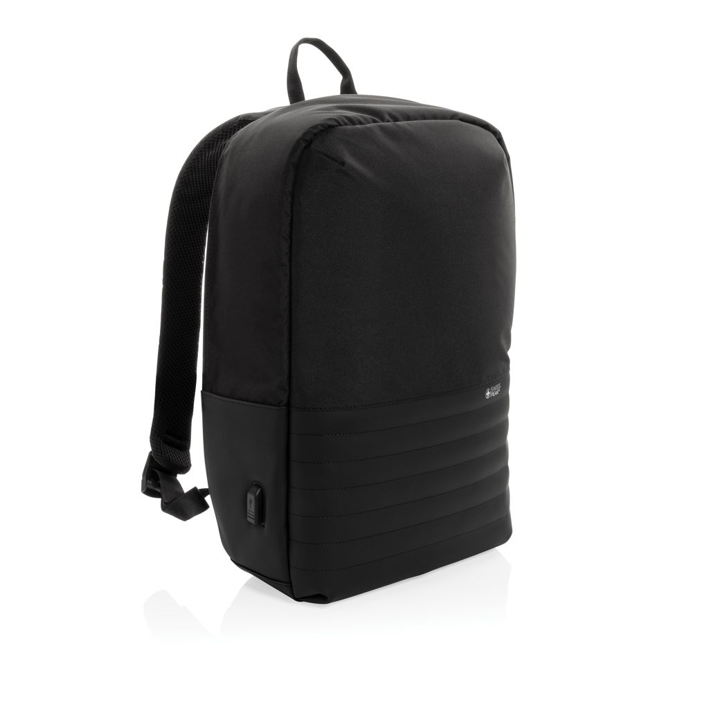 XDP763_13-1Swiss Peak AWARE™ Anti-Theft-RFID 15.6_-Laptop-Rucksack_ schwarz
