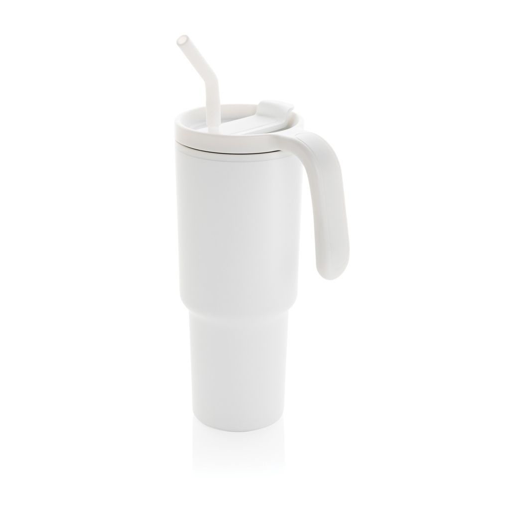 XDP437_32-03Graphic 360 Becher aus RCS-zertifiziert recyc. Stahl_ 900ml_ weiss
