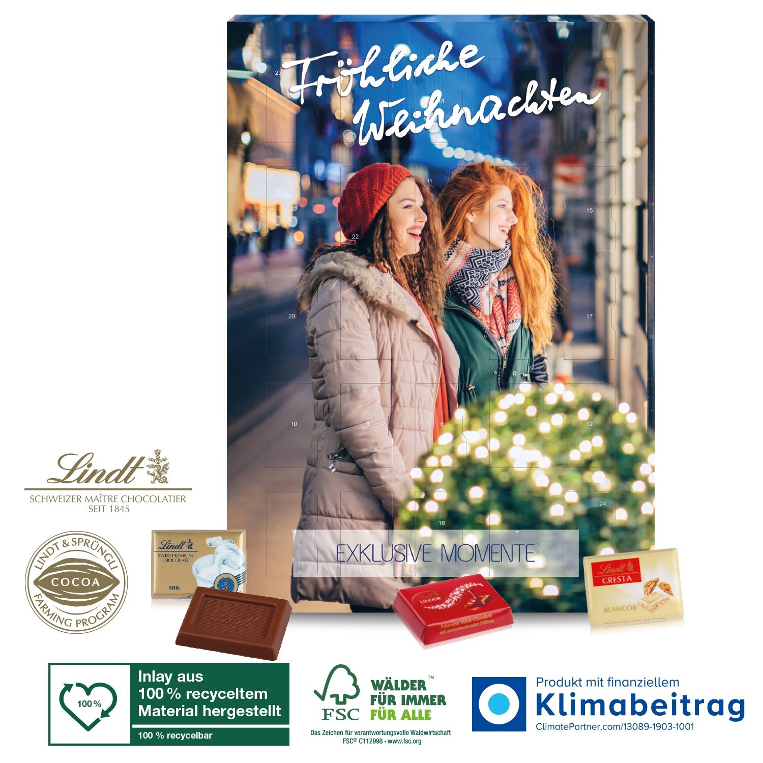 CD95376-01Wand-Adventskalender „Lindt Exklusiv“_ Motiv-Vorlage