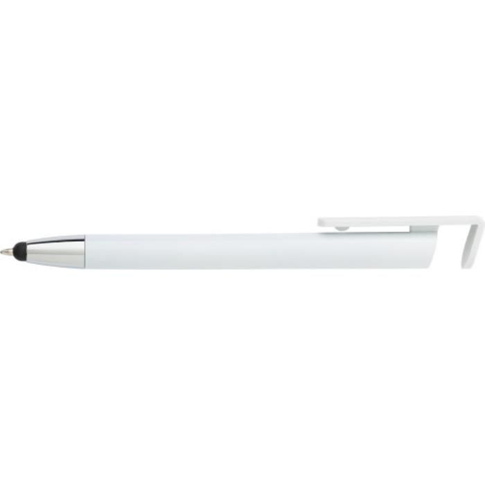 Kugelschreiber aus ABS-Kunststoff Calvin, Weiß