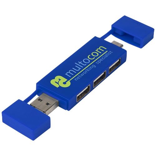 PF124251-3Mulan doppelter USB 2.0-Hub_ royalblau