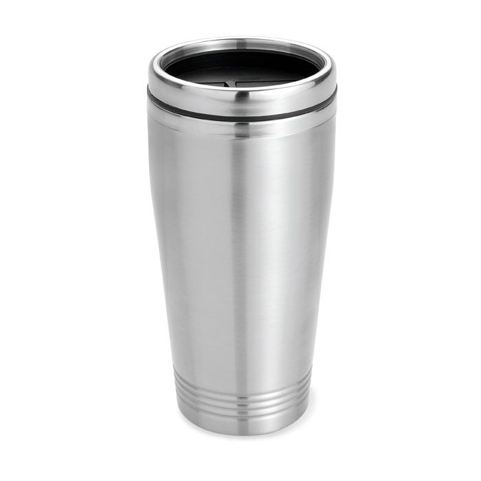 MO8125-16Rodeodrive Trinkbecher Edelstahl 400ml_ Mattsilber