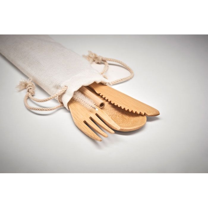 MO6121-13Setstraw Besteck-Set Bambus_ Beige
