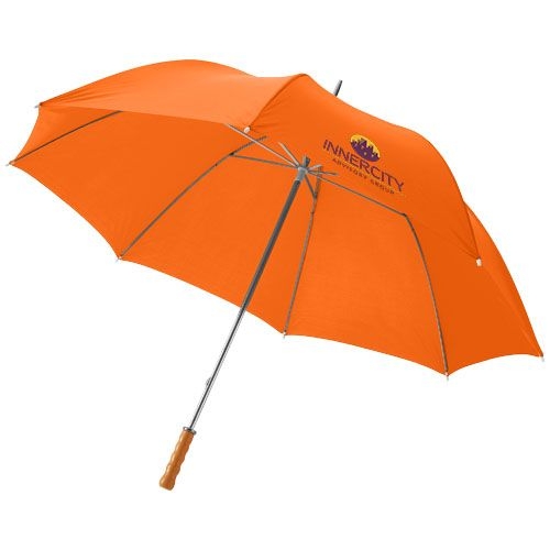PF109018-3Karl 30_ Golfschirm mit Holzgriff_ orange