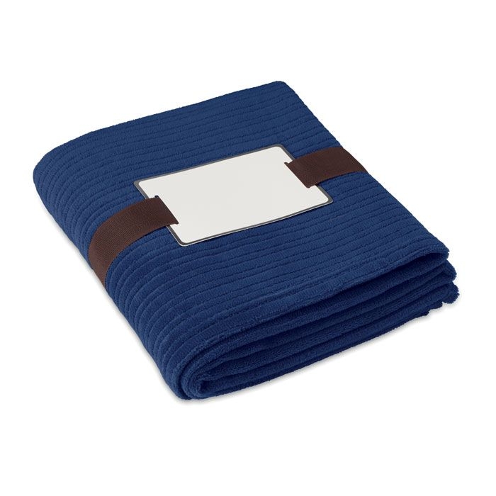 MO7246-04Cap Code Fleece-Decke_ blau