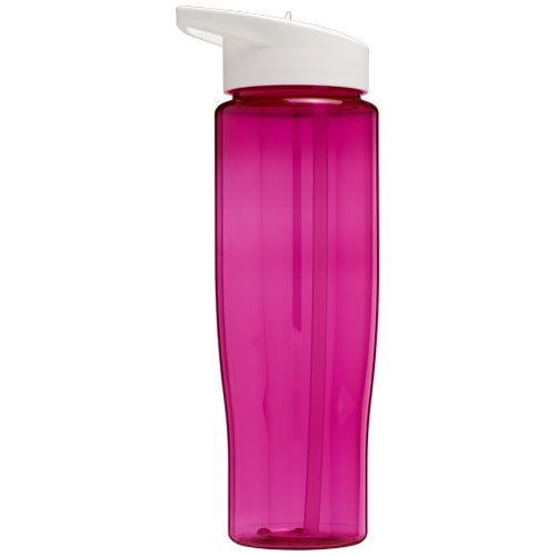 PF210044-13H2O Active® Tempo 700 ml Sportflasche mit Ausgussdeckel_ rosa_weiss