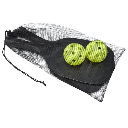 PF127019-1Enrique Paddelballset im Netzbeutel_ schwarz