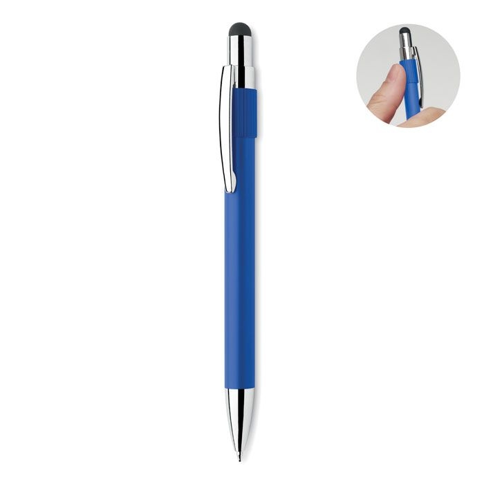 MO2488-37Edd Druckkugelschreiber mit Stylus_ koenigsblau