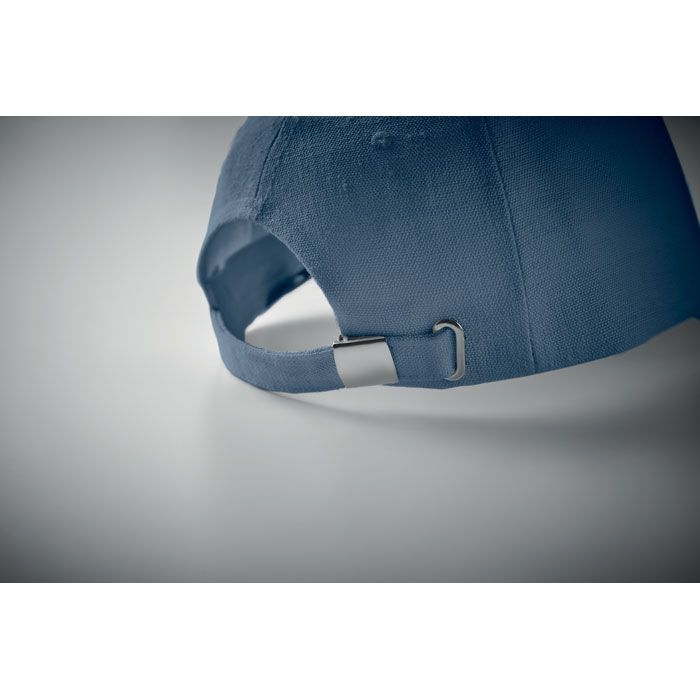 MO6176-04Naima Cap Hanf Baseball Kappe 5 Panele_ Blau