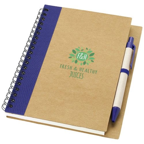 PF106268-3Priestly A6 Recycling Notizbuch mit Stift_ natur_navy