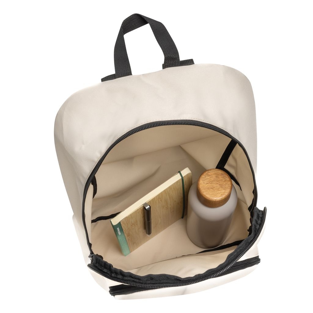 XDP763.19-13Dillon AWARE™ RPET faltbarer klassischer Rucksack_ off white