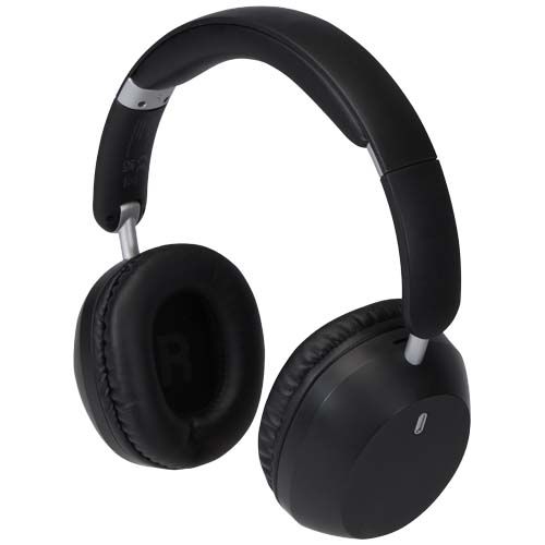PF124473-2Hoggar Falltbare Over Ear Kopfhoerer mit ANC und ENC aus recyceltem Kunststoff_ schwarz