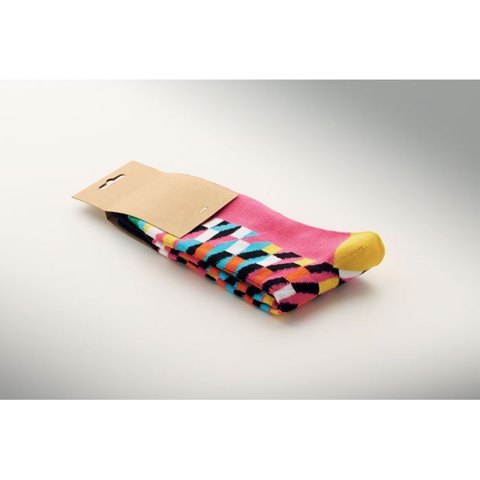 MO3101-38Funny L Socken 43-46_ fuchsia